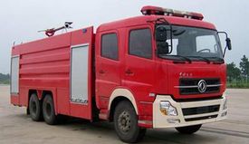 東風(fēng)天龍雙后橋消防車圖片